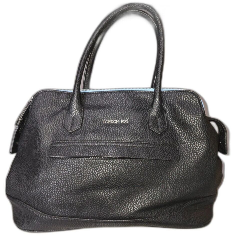 London Fog Black Satchel Bag